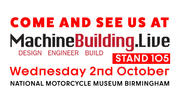 Come see us at Machine Building Live Birmingham 2nd October 2024